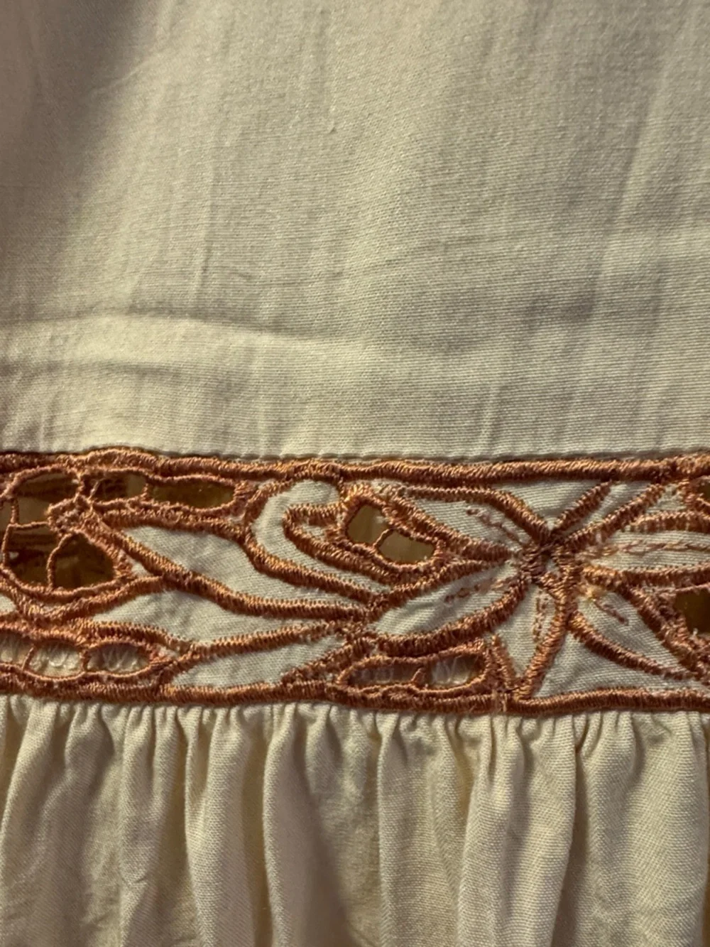 Free People Cream Crochet-Back Boho Dress - Picture 5 of 9